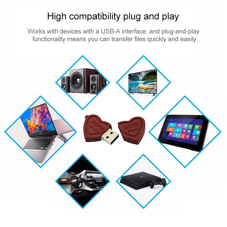 Dual Hearts Style 16GB USB Flash Disk by buy2fix