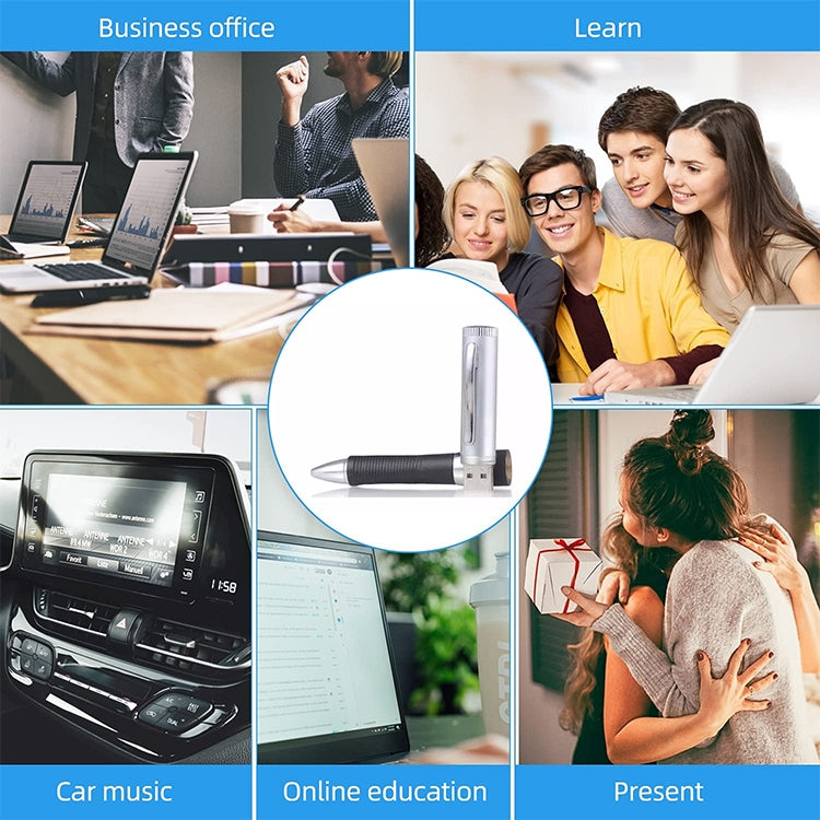 2 in 1 Pen Style USB Flash Disk, Black (4GB) by buy2fix