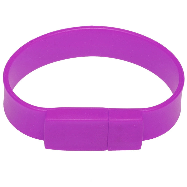 2GB Silicon Bracelets USB 2.0 Flash Disk(Purple) by buy2fix