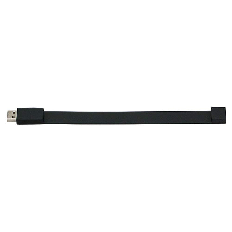 8GB Silicon Bracelets USB 2.0 Flash Disk(Black) by buy2fix
