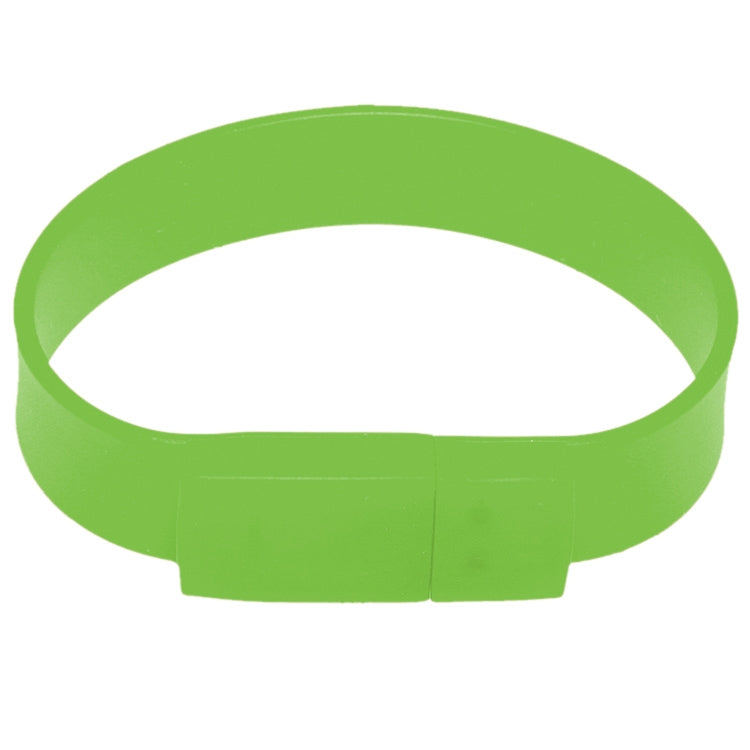 8GB Silicon Bracelets USB 2.0 Flash Disk(Green) by buy2fix