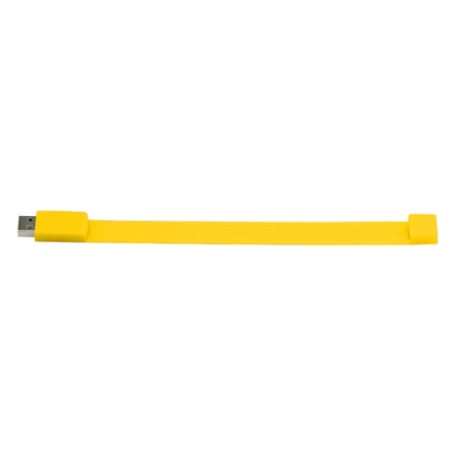 4GB Silicon Bracelets USB 2.0 Flash Disk(Yellow) by buy2fix