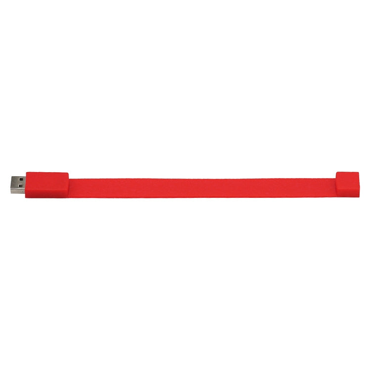 4GB Silicon Bracelets USB 2.0 Flash Disk(Red) by buy2fix