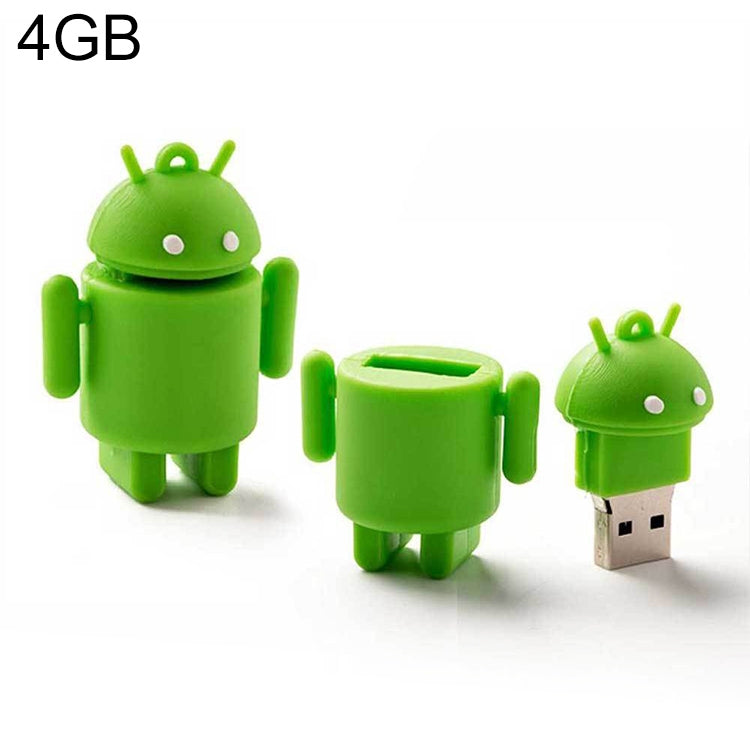 4GB Android Robot Style USB Flash Disk (Green) by buy2fix