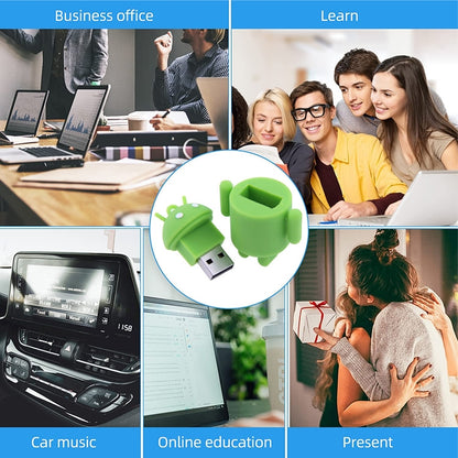 4GB Android Robot Style USB Flash Disk (Green) by buy2fix