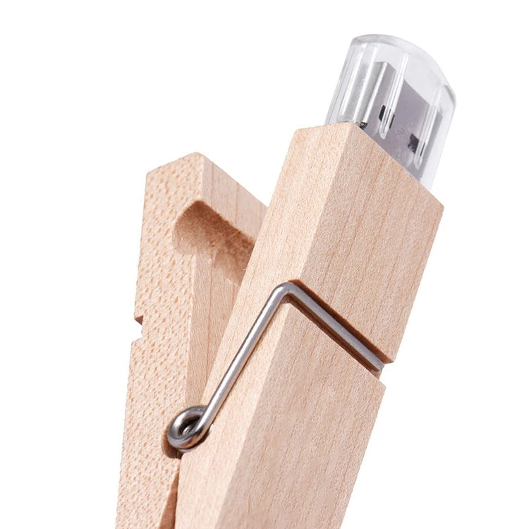 2 GB Wood Clip Style USB Flash Disk by buy2fix