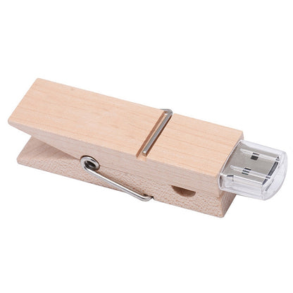 8 GB Wood Clip Style USB Flash Disk by buy2fix