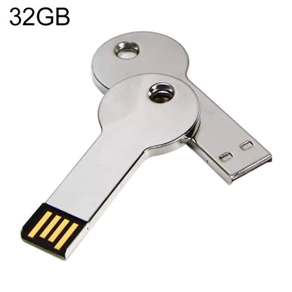 Silver Metal Key Style USB 2.0 Flash Disk (32GB)(Silver)(Silver) by buy2fix