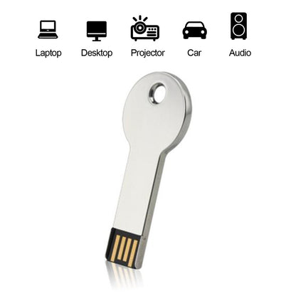 Silver Metal Key Style USB 2.0 Flash Disk (32GB)(Silver)(Silver) by buy2fix