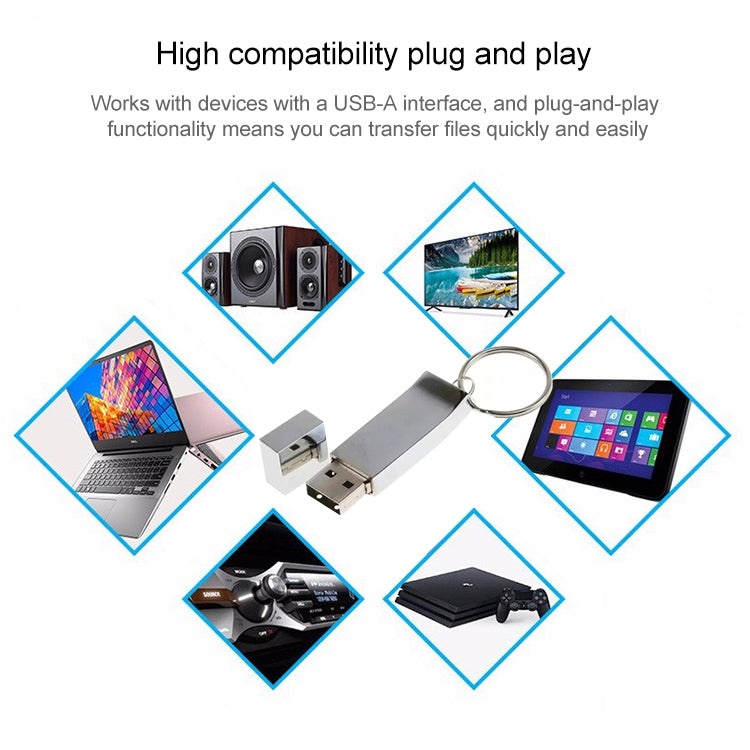 Metallic on Key Ring Style USB 2.0 Flash Disk (8GB) by buy2fix