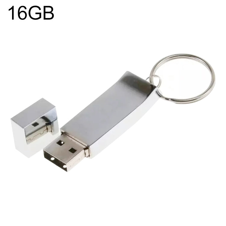 Metallic on Key Ring Style USB 2.0 Flash Disk (16GB)(Silver) by buy2fix