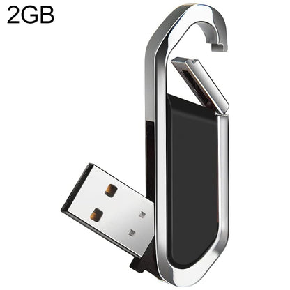 2GB Metallic Keychains Style USB 2.0 Flash Disk (Black)(Black) by buy2fix