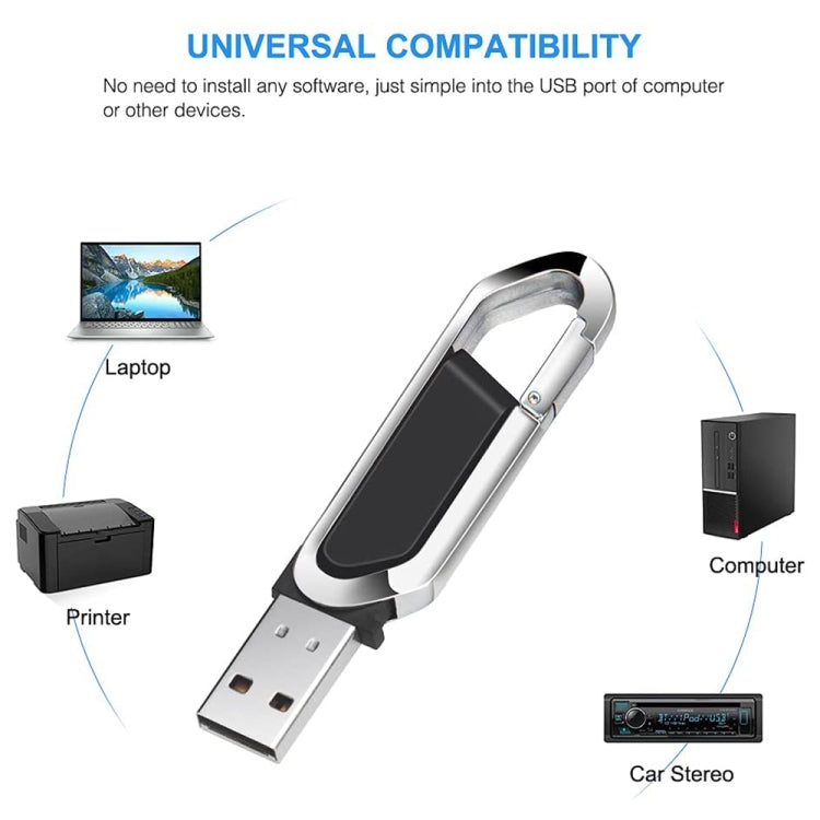4GB Metallic Keychains Style USB 2.0 Flash Disk (Black)(Black) by buy2fix