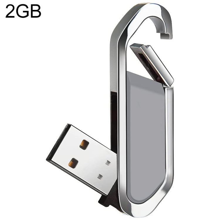 2GB Metallic Keychains Style USB 2.0 Flash Disk (Grey)(Grey) by buy2fix