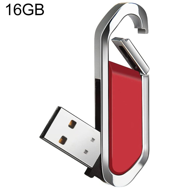 16GB Metallic Keychains Style USB 2.0 Flash Disk (Red)(Red) by buy2fix