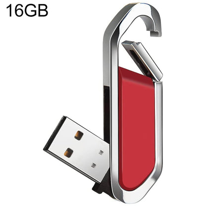 16GB Metallic Keychains Style USB 2.0 Flash Disk (Red)(Red) by buy2fix