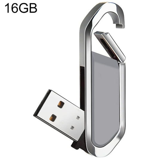 16GB Metallic Keychains Style USB 2.0 Flash Disk (Grey) by buy2fix