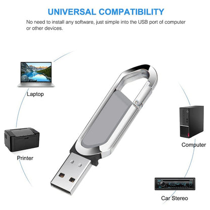 4GB Metallic Keychains Style USB 2.0 Flash Disk (Grey)(Grey) by buy2fix