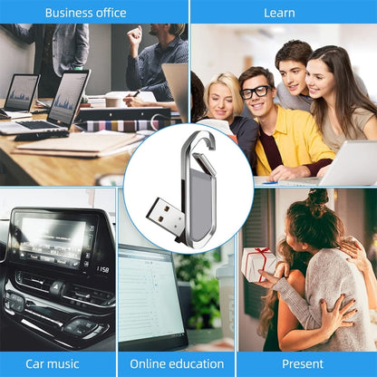 4GB Metallic Keychains Style USB 2.0 Flash Disk (Grey)(Grey) by buy2fix