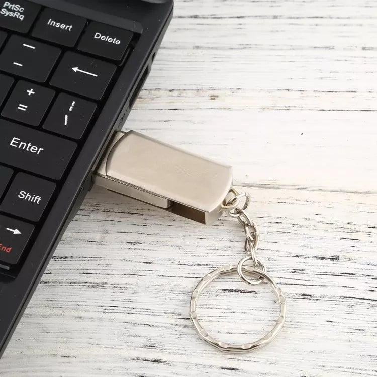 Metal Series Mini USB 2.0 Flash Disk with Keychain (4GB) by buy2fix