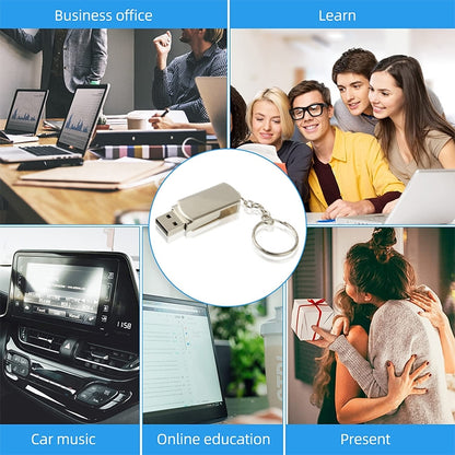 Metal Series Mini USB 2.0 Flash Disk with Keychain (4GB) by buy2fix