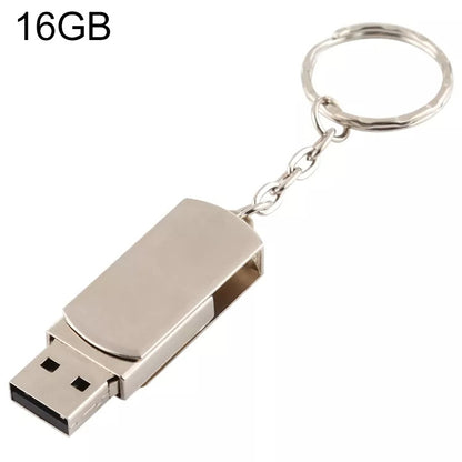 Metal Series Mini USB 2.0 Flash Disk with Keychain (16GB)(Silver) by buy2fix