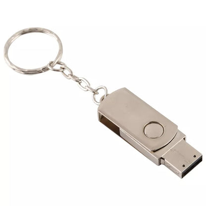 Metal Series Mini USB 2.0 Flash Disk with Keychain (16GB)(Silver) by buy2fix