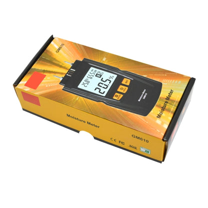 GM610 Digital Wood Moisture Meter(Black) - PH & Moisture Meter by buy2fix | Online Shopping UK | buy2fix