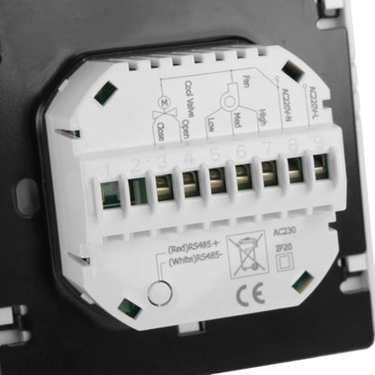 LCD Display Air Conditioning 2-Pipe Programmable Room Thermostat for Fan Coil Unit(White) - Thermostat & Thermometer by buy2fix | Online Shopping UK | buy2fix