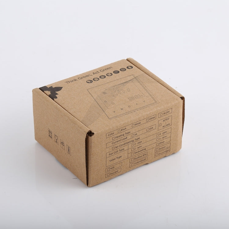 LCD Display Air Conditioning 2-Pipe Programmable Room Thermostat for Fan Coil Unit(White) - Thermostat & Thermometer by buy2fix | Online Shopping UK | buy2fix