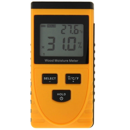 GM630 Digital Wood Moisture Meter with LCD(Orange) - PH & Moisture Meter by buy2fix | Online Shopping UK | buy2fix