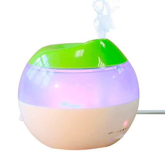 Humidificateur d'air USB avec mini indicateur rouge et interrupteur de régulation de la quantité de vapeur (blanc + vert)