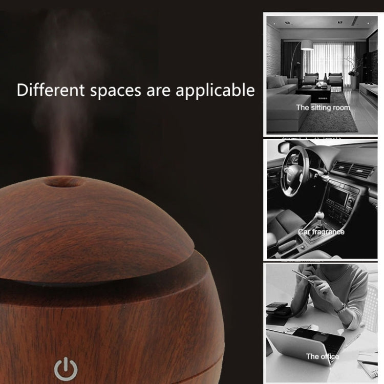 LM-X1 USB Rechargeable Wood Texture 3W Ultrasonic Aroma Air Humidifier - Air Purifiers & Accessories by buy2fix | Online Shopping UK | buy2fix