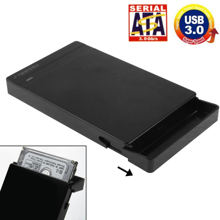 2.5 inch SATA HDD / SSD External Enclosure, Tool Free, USB 3.0 Interface(Black) by buy2fix