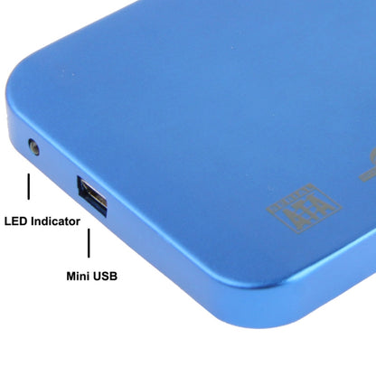 2.5 inch SATA HDD External Case, Size: 126mm x 75mm x 13mm (Blue) by buy2fix