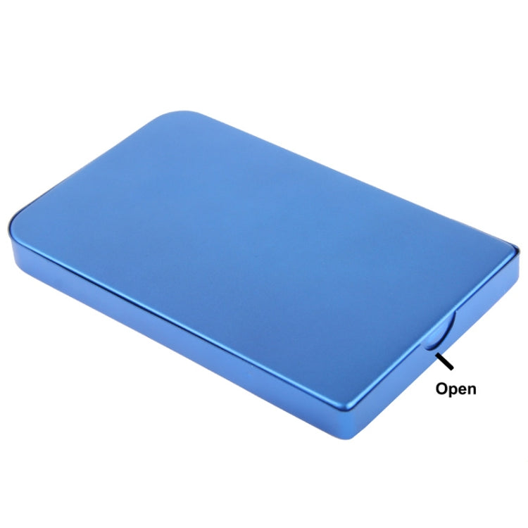 2.5 inch SATA HDD External Case, Size: 126mm x 75mm x 13mm (Blue) by buy2fix