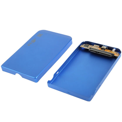 2.5 inch SATA HDD External Case, Size: 126mm x 75mm x 13mm (Blue) by buy2fix