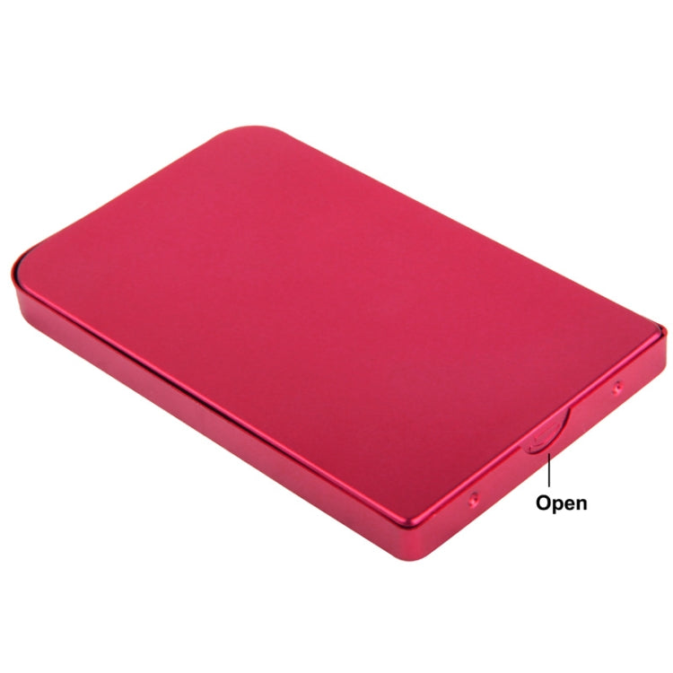 2.5 inch SATA HDD External Case, Size: 126mm x 75mm x 13mm (Red) by buy2fix