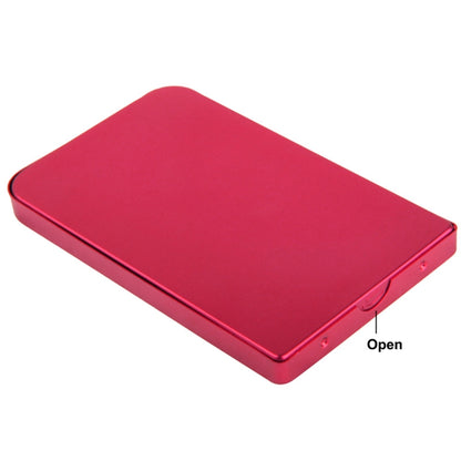 2.5 inch SATA HDD External Case, Size: 126mm x 75mm x 13mm (Red) by buy2fix