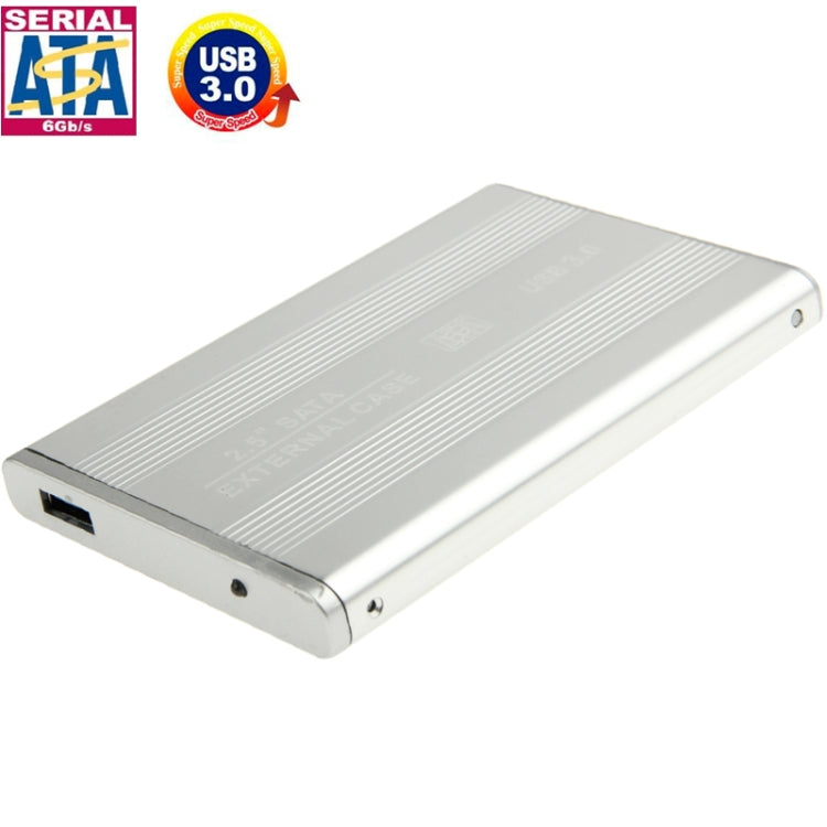 High Speed 2.5 inch HDD SATA External Case, Support USB 3.0(Silver) by buy2fix