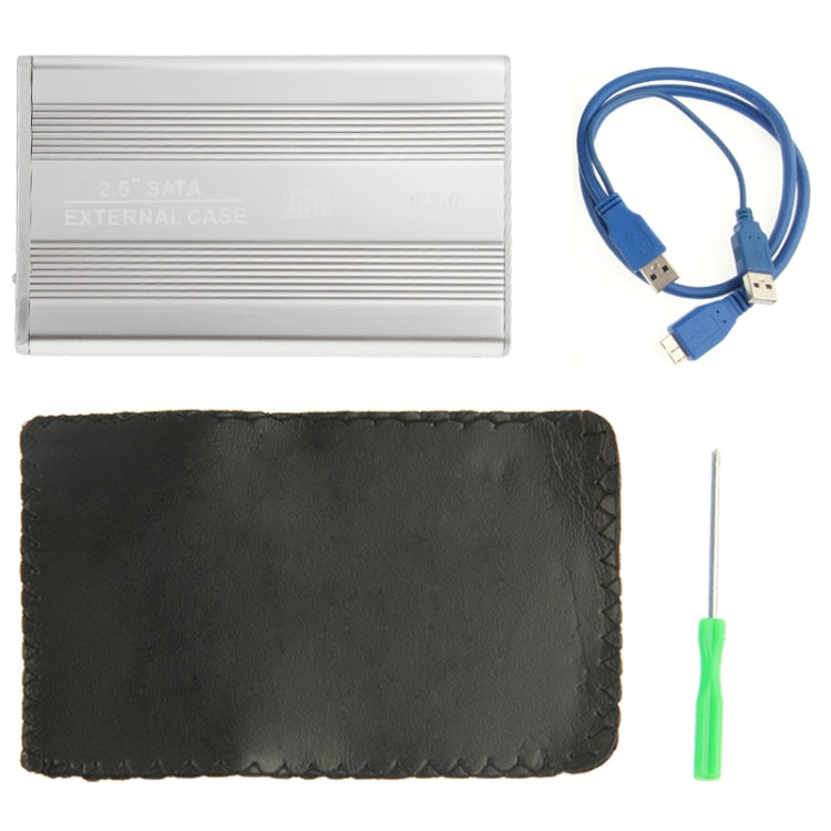 High Speed 2.5 inch HDD SATA External Case, Support USB 3.0(Silver) by buy2fix