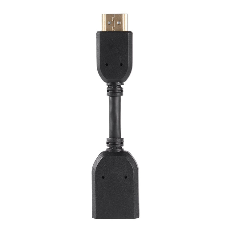 10cm HDMI 19 Pin Male to HDMI 19 Pin Female (AM-AF) Connector Adapter Cable(Black) by buy2fix