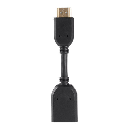 10cm HDMI 19 Pin Male to HDMI 19 Pin Female (AM-AF) Connector Adapter Cable(Black) by buy2fix