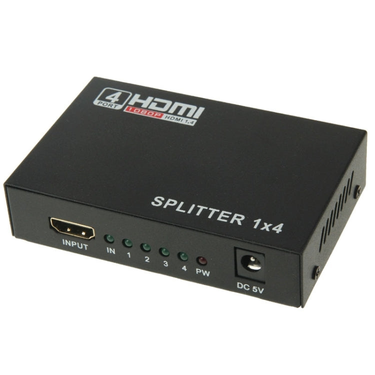 Mini HD 1080P 1x4 HDMI V1.4 Splitter for HDTV / STB/ DVD / Projector / DVR by buy2fix