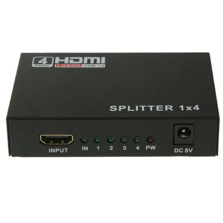 Mini HD 1080P 1x4 HDMI V1.4 Splitter for HDTV / STB/ DVD / Projector / DVR by buy2fix