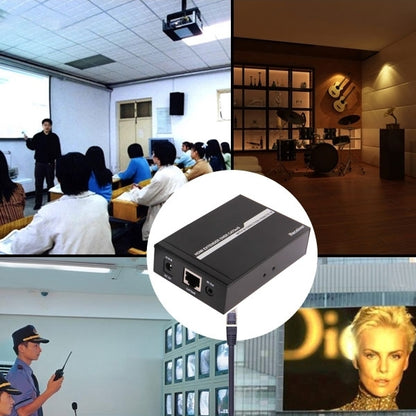 HDMI Extender Over Cat5e / 6, EU Plug (Black) - Amplifier by buy2fix | Online Shopping UK | buy2fix