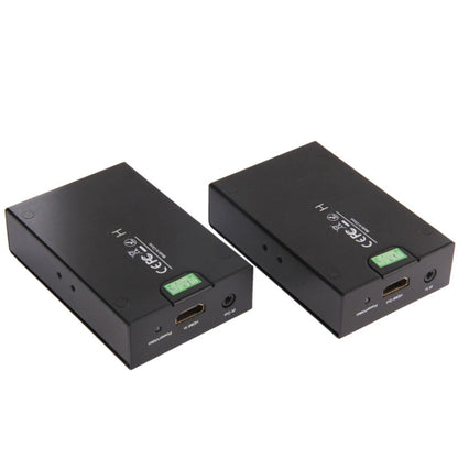 HDMI Extender Over Cat5e / 6, EU Plug (Black) - Amplifier by buy2fix | Online Shopping UK | buy2fix
