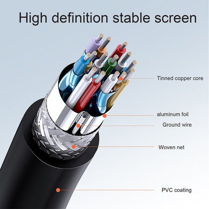 1.4 Version, Gold Plated Micro HDMI Male to HDMI Male Coiled Cable, Support 3D / Ethernet, Length: 60cm (can be extended up to 2m) - Cable by buy2fix | Online Shopping UK | buy2fix