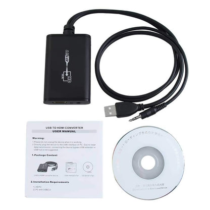 USB 2.0 to HDMI HD Video Leader for HDTV, Support Full HD 1080P by buy2fix