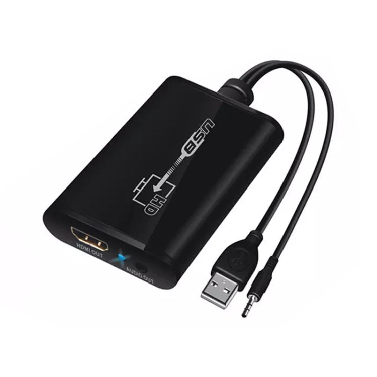 USB 3.0 to HDMI HD Video Leader Converter for HDTV, Support Full HD 1080P(Black) by buy2fix